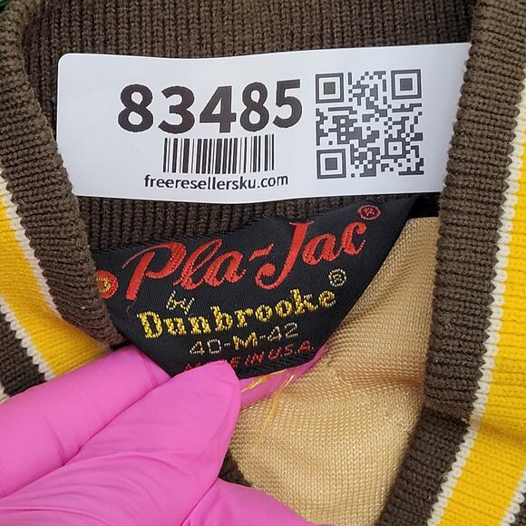 Vintage Dunbrooke Pla-Jac Bomber Jacket M/L 23x25 Baggy Crop USA - Picture 6 of 13